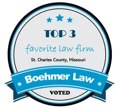 Voted Top 3 Favorite Law Firm | St. Charles County, Missouri | Boehmer Law
